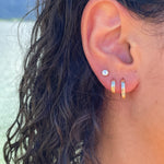585 Gold Ohrstecker mit Zirkoniastein für Damen