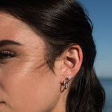 Zirkonia Ohrstecker in 14 Karat Weissgold