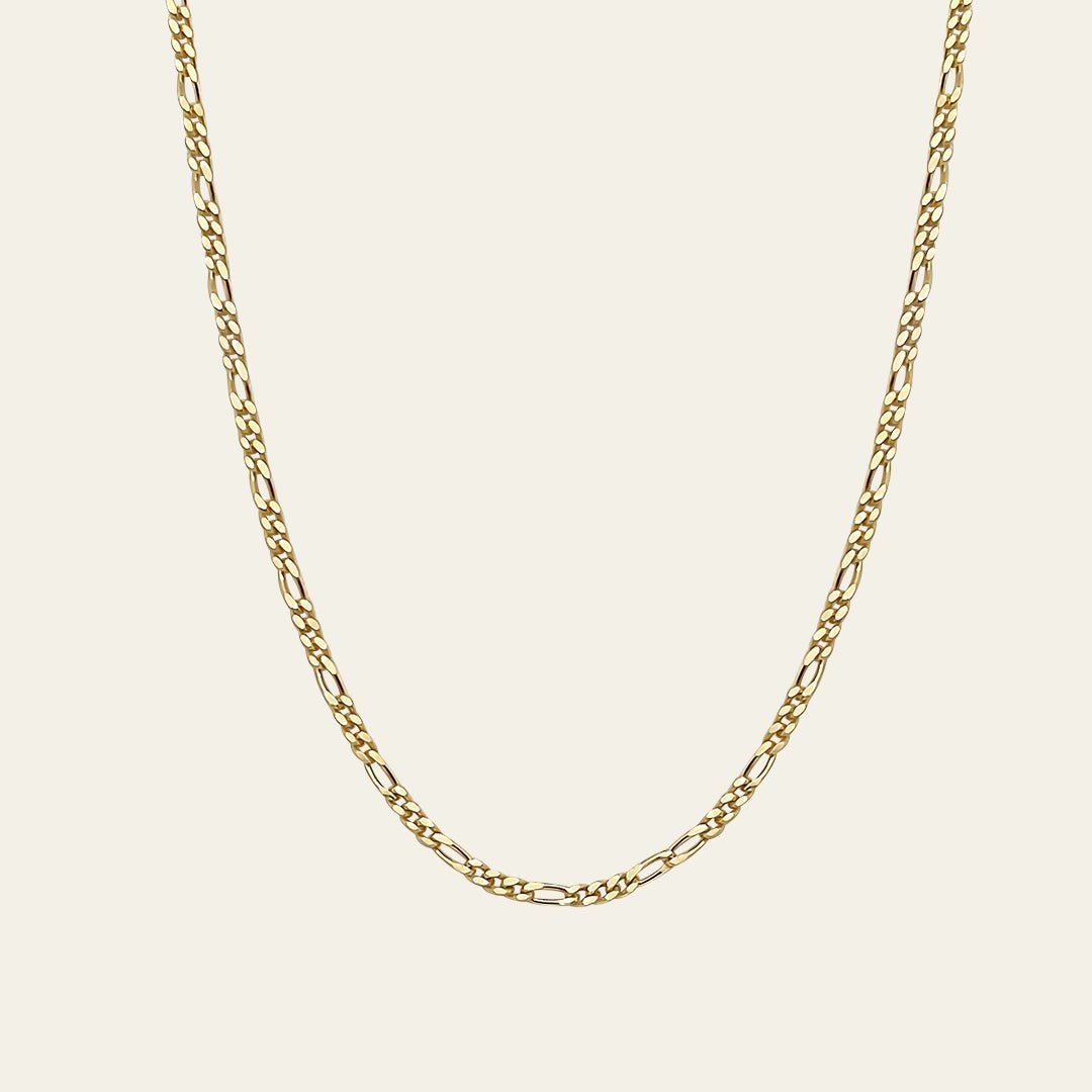 Figaro Halskette aus 14 Karat Gelbgold für Damen
