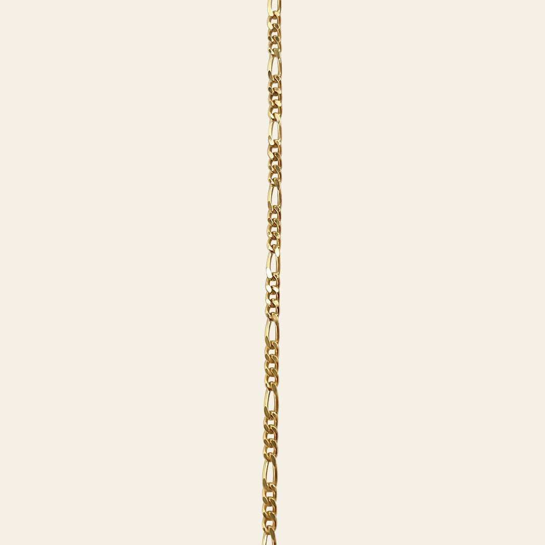 Figaro Kette aus 14 Karat Gelbgold