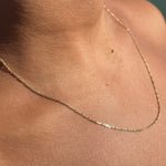 Figaro Kette aus 14 Karat Gelbgold