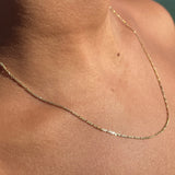 Figaro Kette aus 14 Karat Gelbgold
