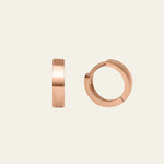 Kleine Kreolen aus 14 Karat Rosegold