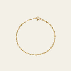 Pailetten Armband aus 14 Karat Gold