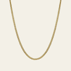 Fuchsschwanz Kette aus 14 Karat Gelbgold
