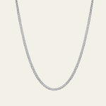 Fuchsschwanz Kette aus 14 Karat Weissgold