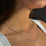 Style Tip Fuchsschwanzkette aus 14 Karat Weissgold