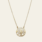 Kette mit Anhänger Tree of life in 14 karat gold