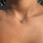 Kette mit Baum Motiv aus 14 Karat Gelbgold