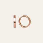 Mittlere Kreolen aus 14 Karat Rosegold