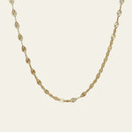 Pailetten Kette aus 14 Karat Gold