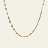 Pailetten Kette aus 14 Karat Gold