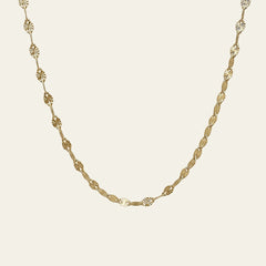 Pailetten Kette aus 14 Karat Gold