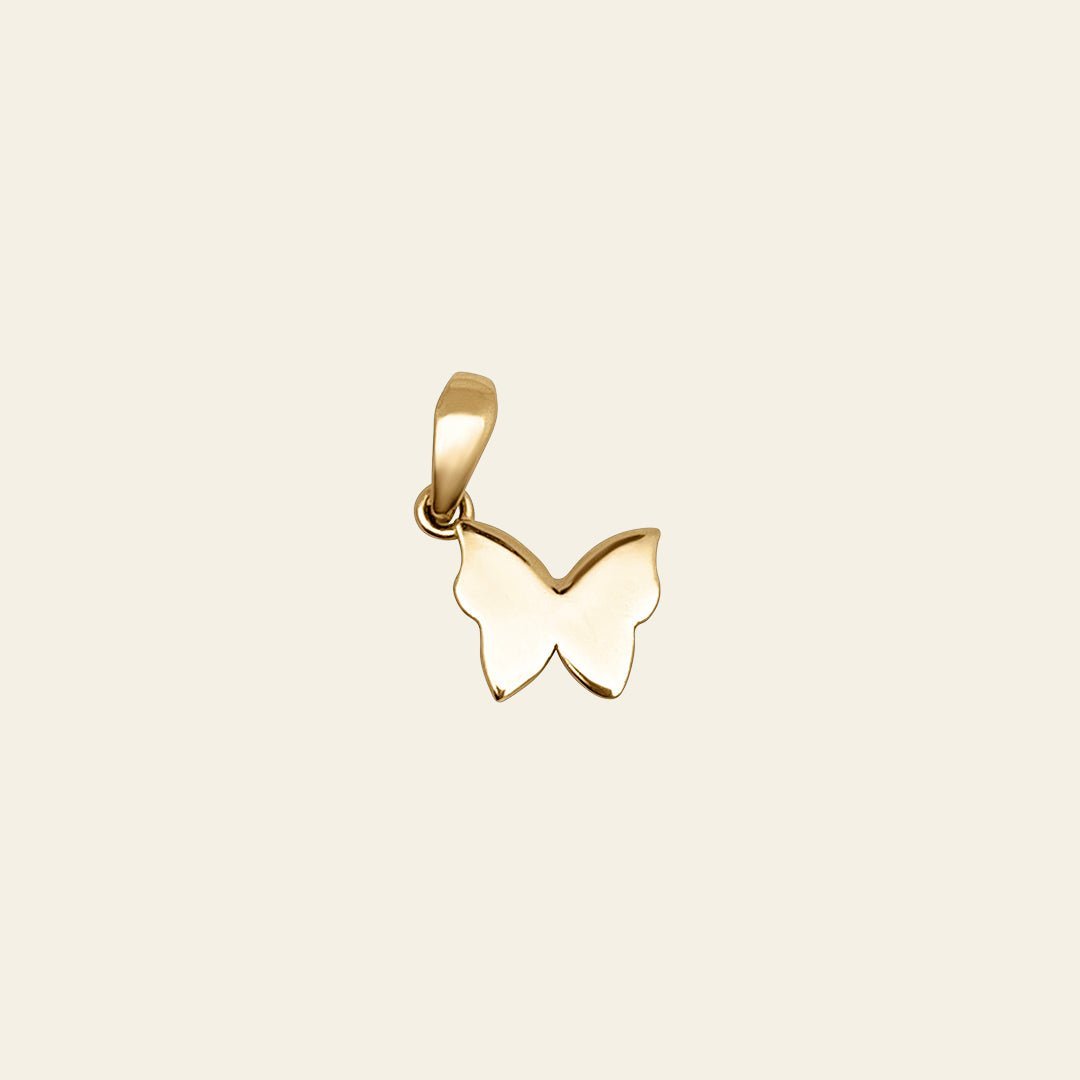 Schmetterling Anhänger aus 14 Karat Gelbgold