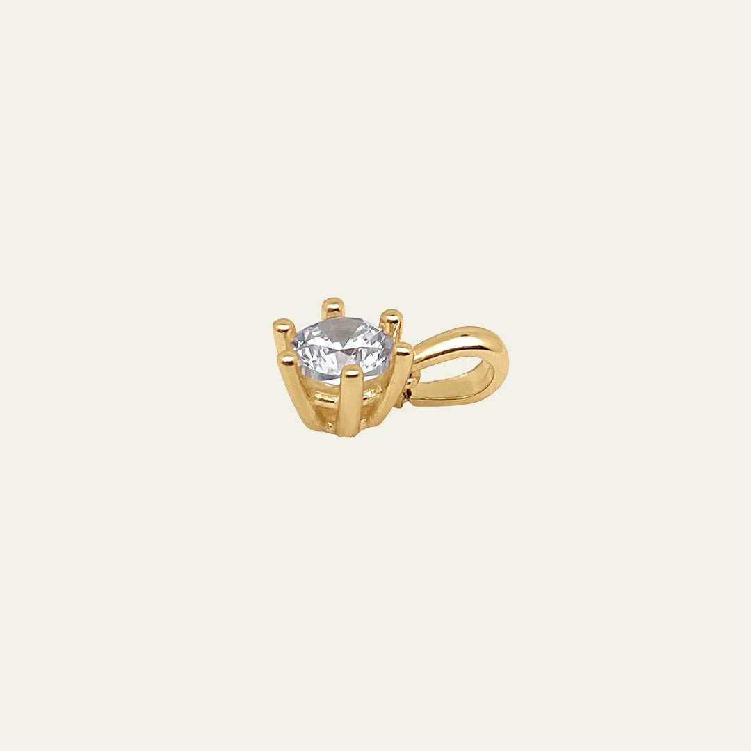 Solitaire Anhänger in 14 Karat Gold