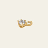 Solitaire Anhänger in 14 Karat Gold