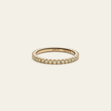 Memoire Ring aus 18 Karat Gelbgold mit gelben und weissen Diamanten
