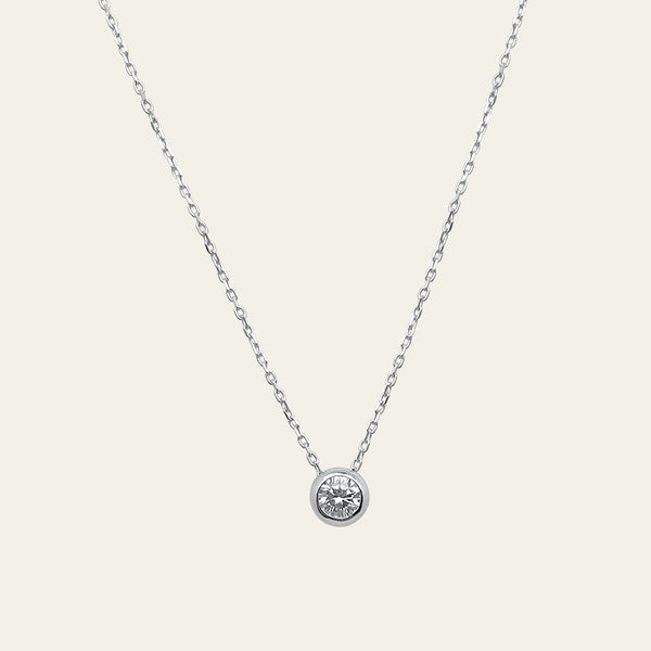 14K Weißgold Kordelkette | Echte Italienische Gold Diamant