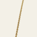 Geflochtene Zopf Kette aus 14 Karat Gelbgold