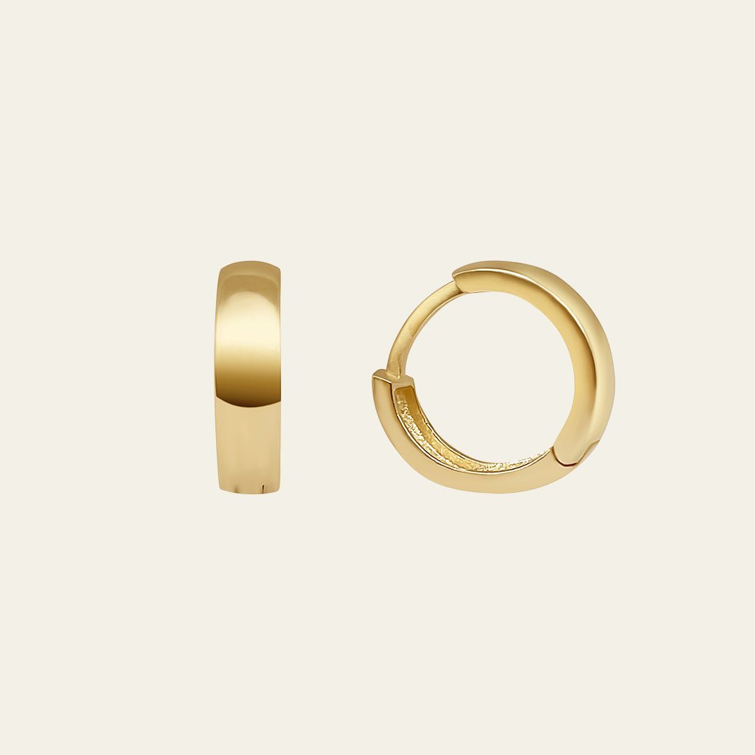 Runde Kreolen aus 14 Karat Gelbgold